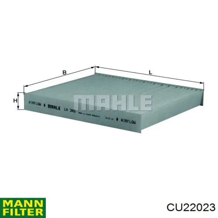 CU22023 Mann-Filter фильтр салона
