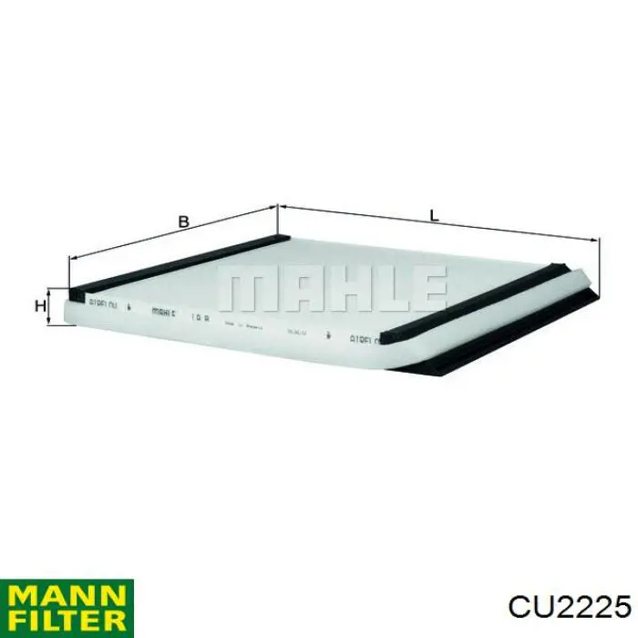 Фильтр воздушный отопителя Mann-Filter CU2225 цена, от 6.04 USD