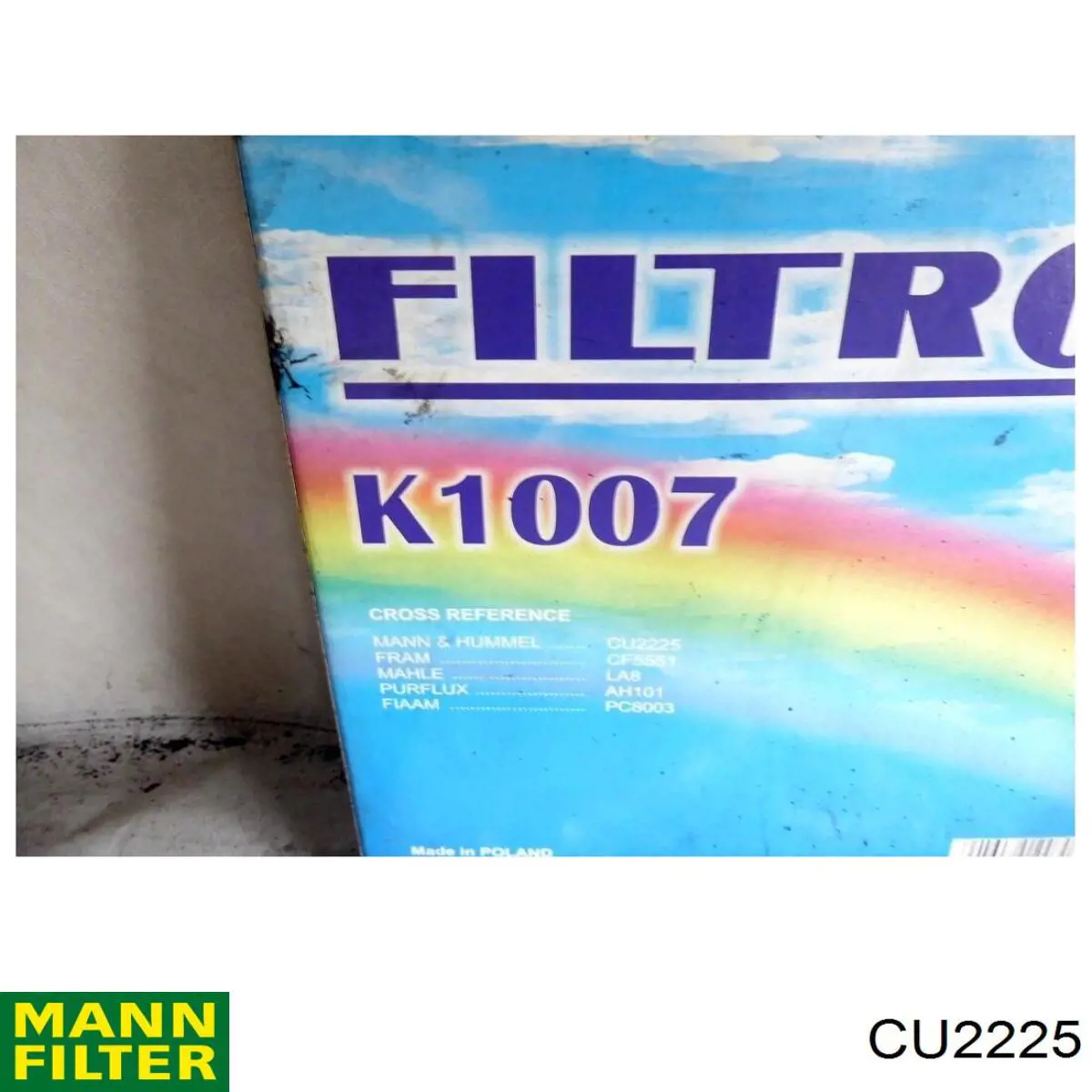 Купить CU2225 Mann-Filter Фильтр салона угольный