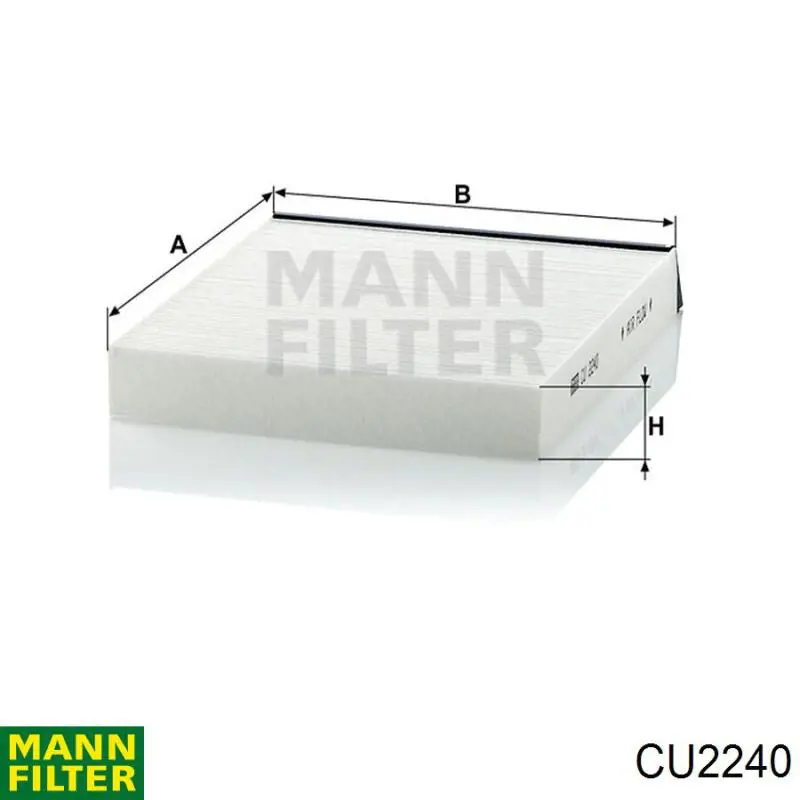 Filtro de habitáculo CU2240 Mann-Filter