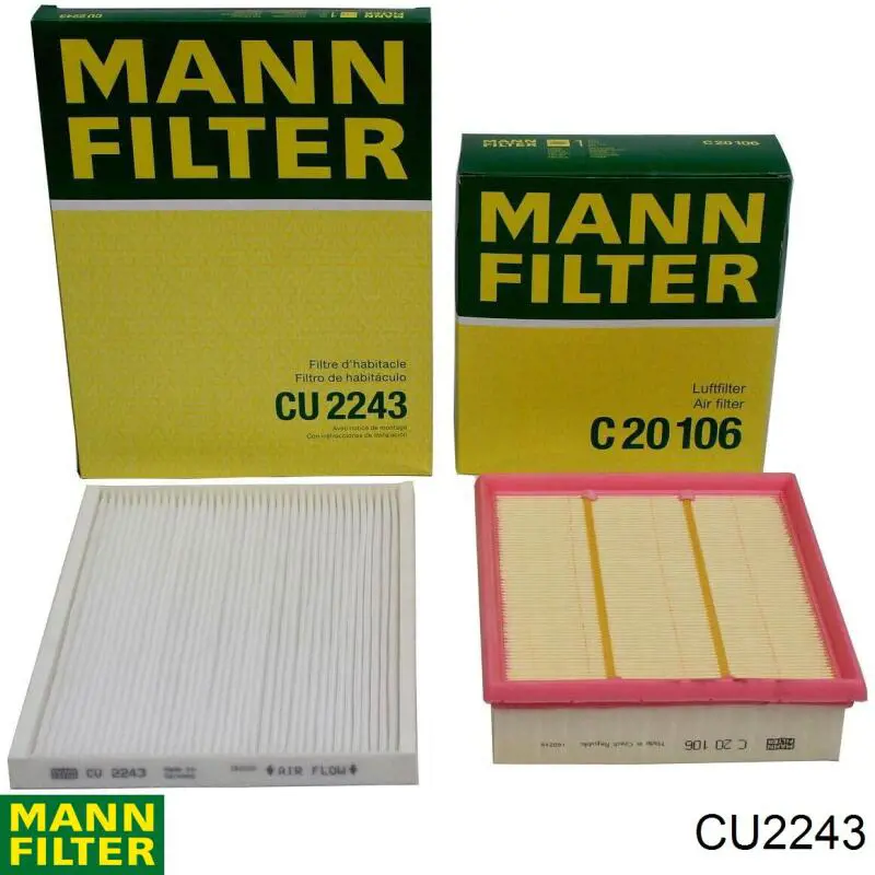 Filtro de habitáculo CU2243 Mann-Filter