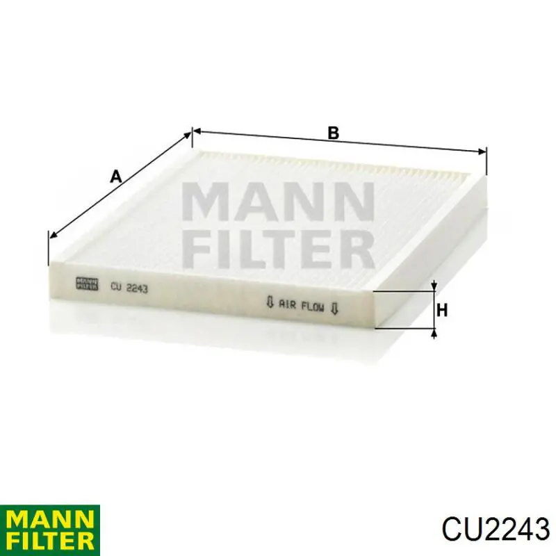 CU2243 Mann-Filter фильтр салона