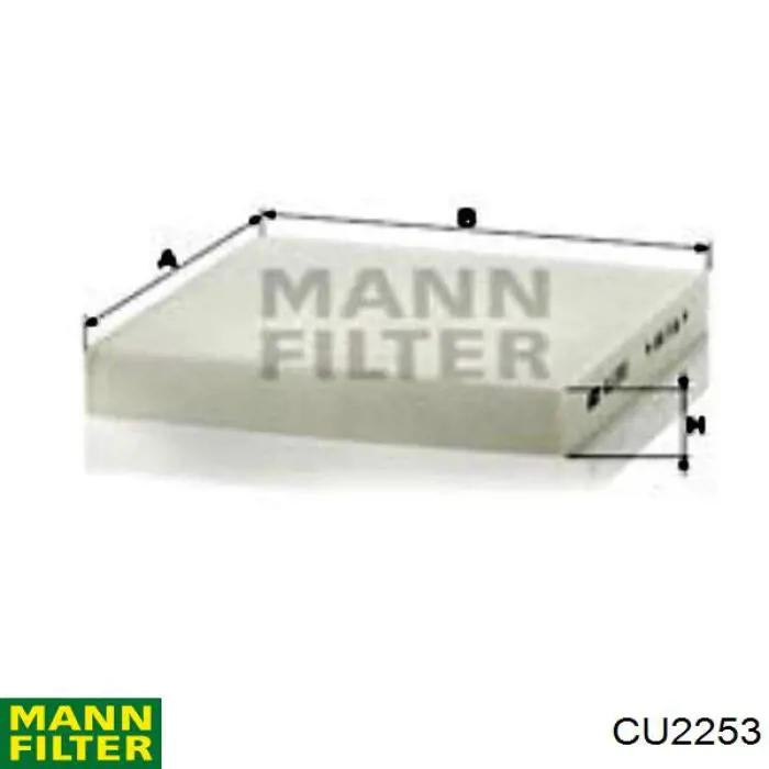 Фильтр салона CU2253 Mann-Filter