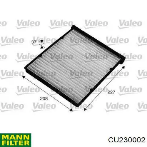 CU 23 000-2 Mann-Filter фильтр салона