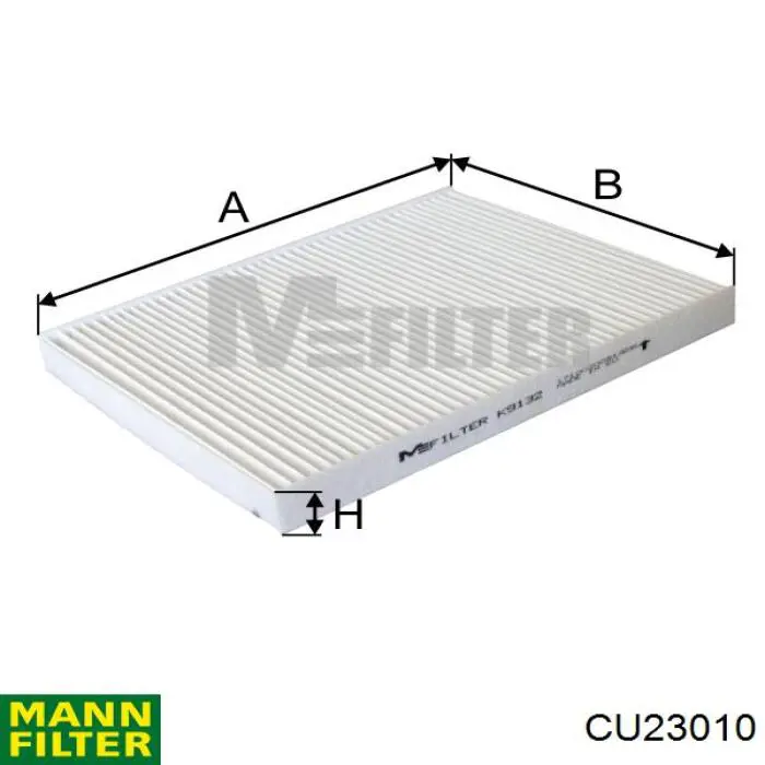 Фильтр салона CU23010 Mann-Filter