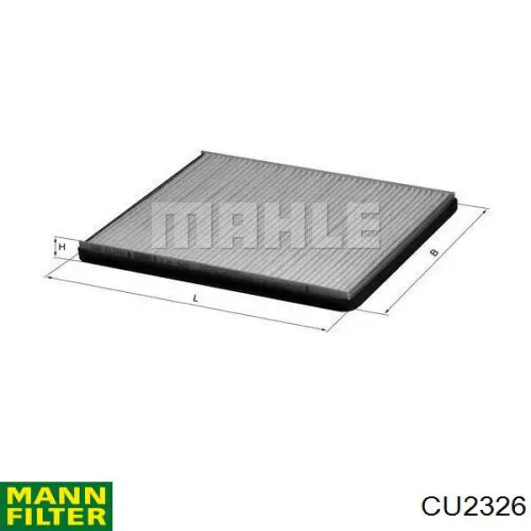Воздушный фильтр салона Mann-Filter CU2326