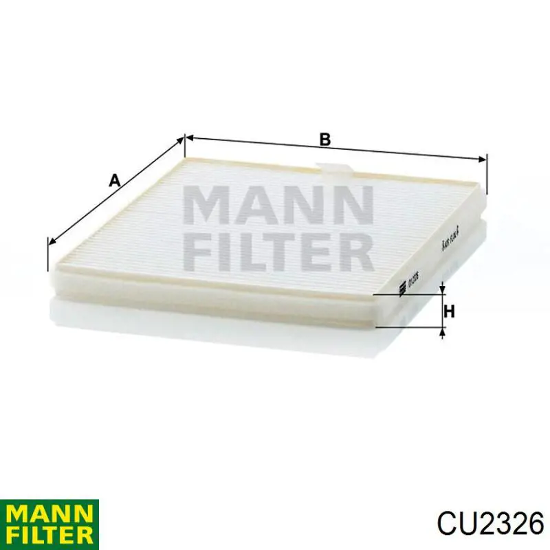 CU2326 Mann-Filter фильтр салона