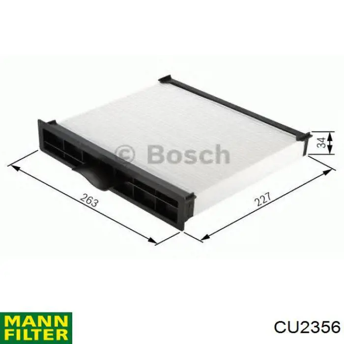 Filtro de habitáculo CU2356 Mann-Filter