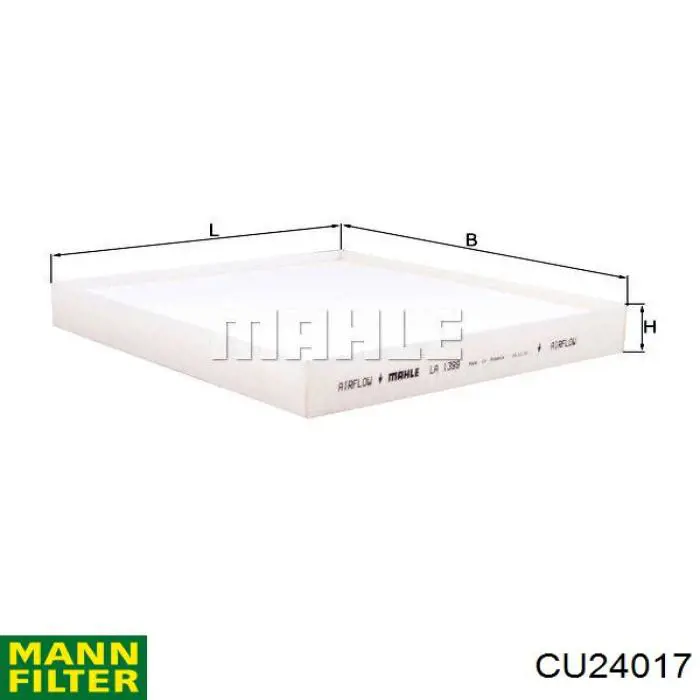 Filtro de habitáculo CU24017 Mann-Filter