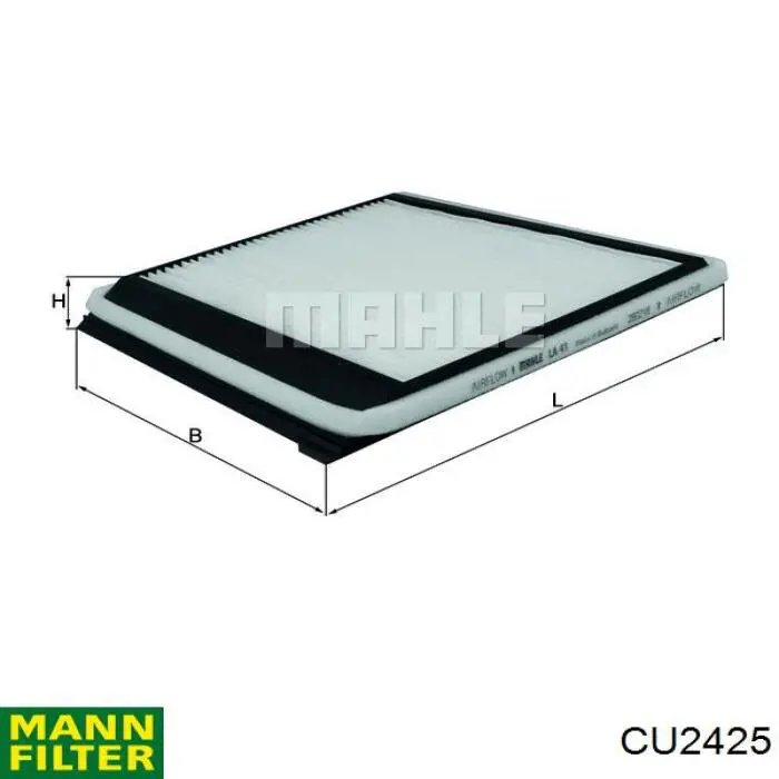 Фильтр воздушный отопителя Mann-Filter CU2425 цена, от 9.96 USD