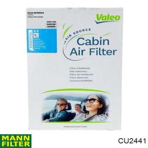 Купить CU2441 Mann-Filter Фильтр салона угольный