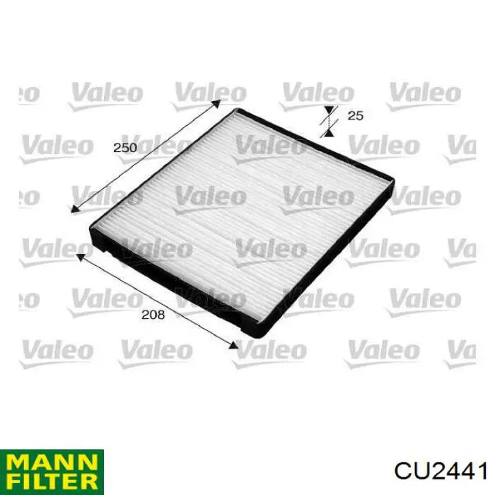 Фильтр воздушный отопителя Mann-Filter CU2441 цена, от 9.23 USD
