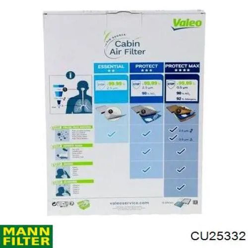Фильтр салона CU25332 Mann-Filter