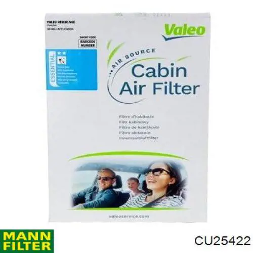 Воздушный фильтр салона Mann-Filter CU25422
