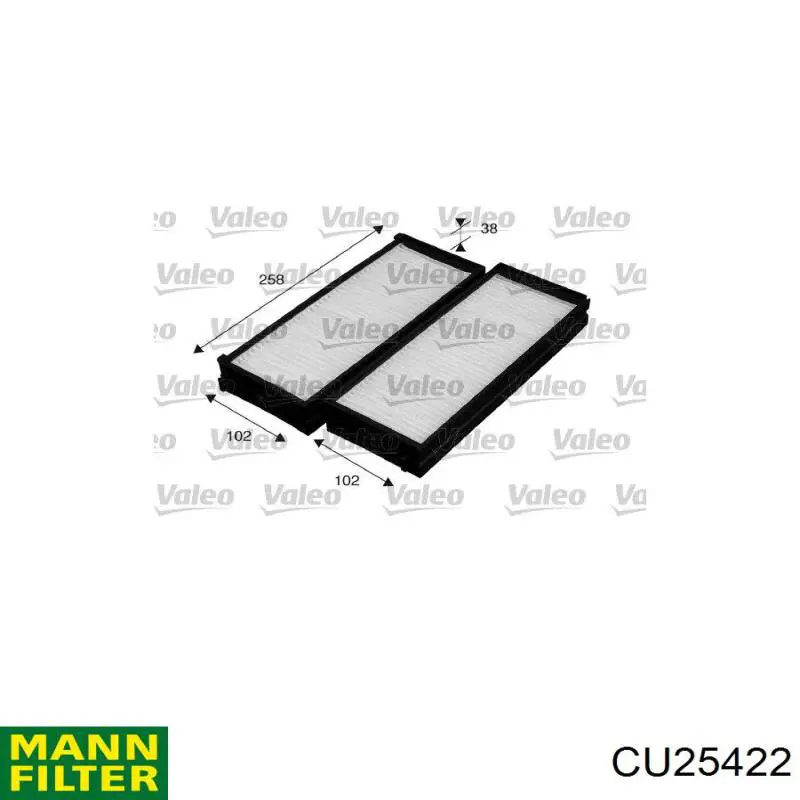 Фильтр салона CU25422 Mann-Filter