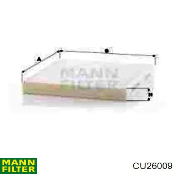 Фильтр воздушный отопителя Mann-Filter CU26009 цена, от 11.17 USD
