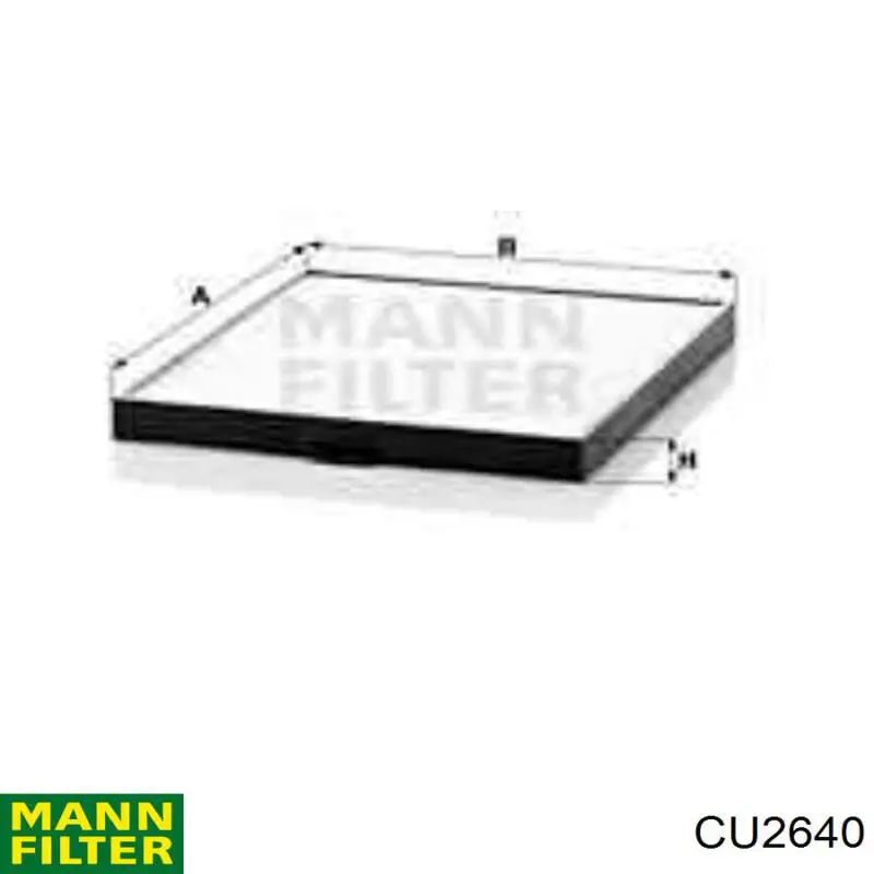 Купить CU2640 Mann-Filter Фильтр салона угольный