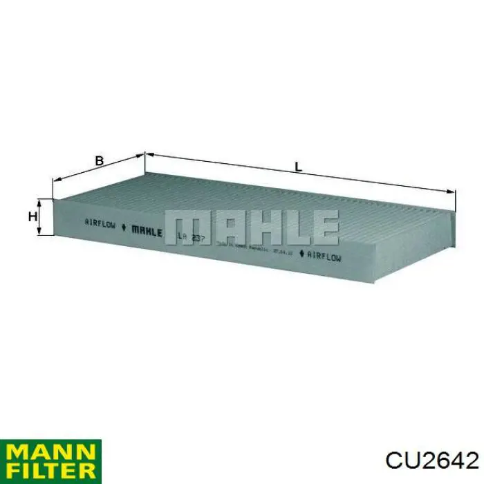 CU2642 Mann-Filter фильтр салона