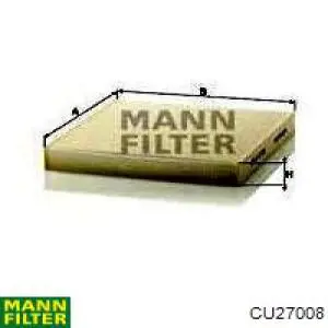 Купить CU27008 Mann-Filter Фильтр салона угольный
