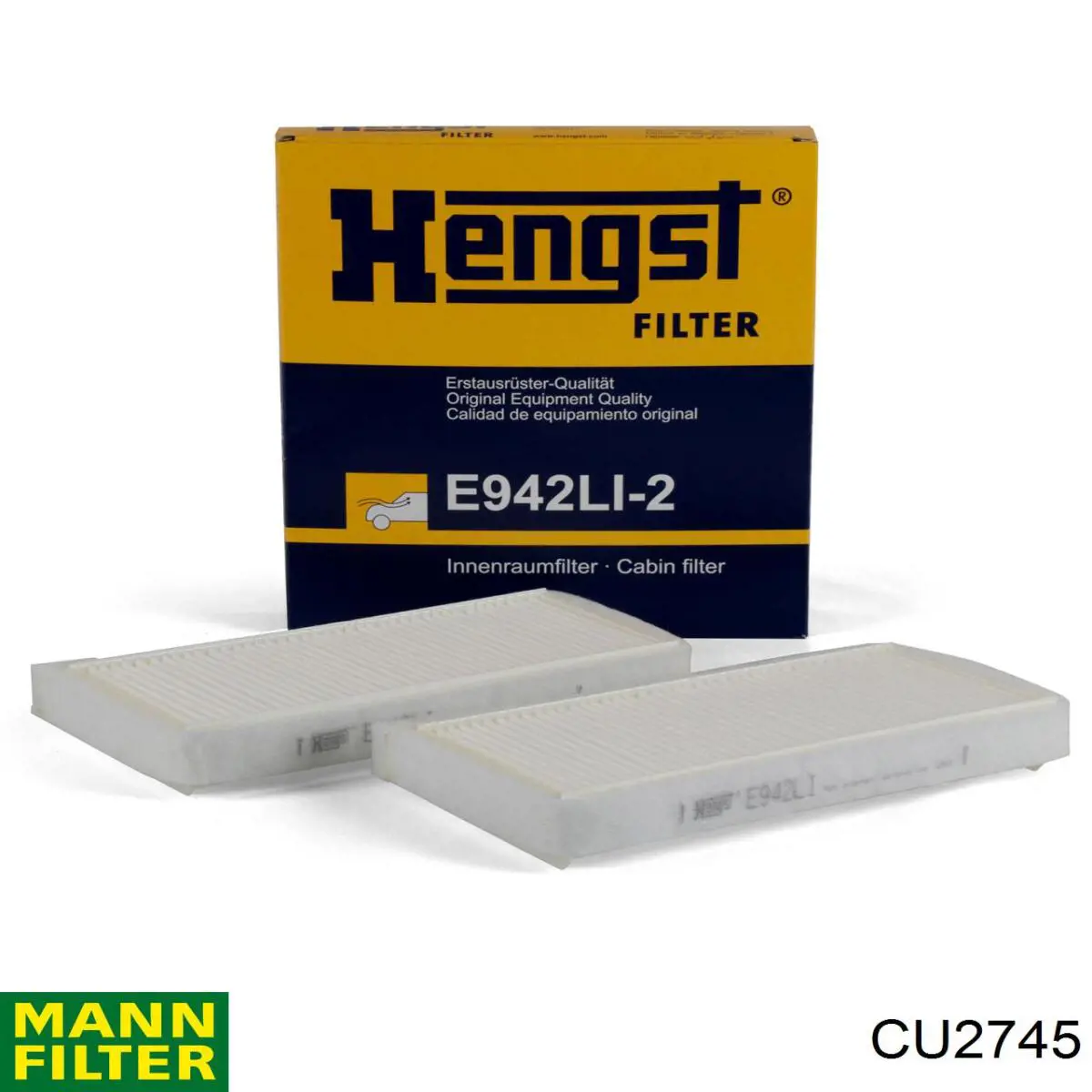 Воздушный фильтр салона Mann-Filter CU2745
