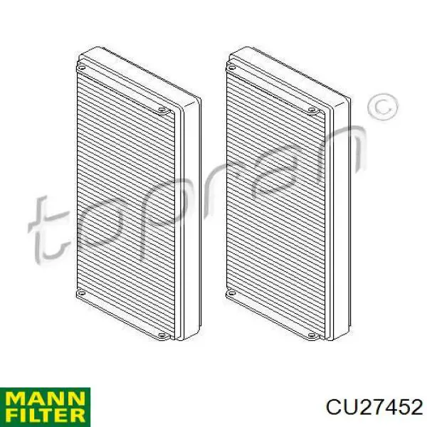 Купить CU27452 Mann-Filter Фильтр салона угольный