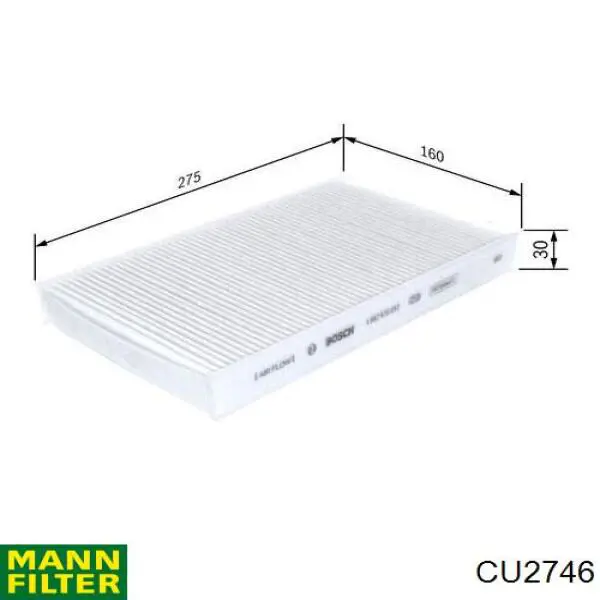 Воздушный фильтр салона Mann-Filter CU2746