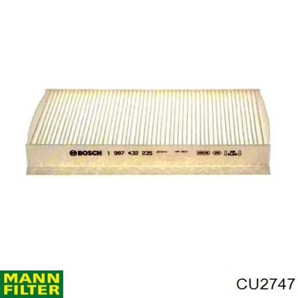 Фильтр салона CU2747 Mann-Filter