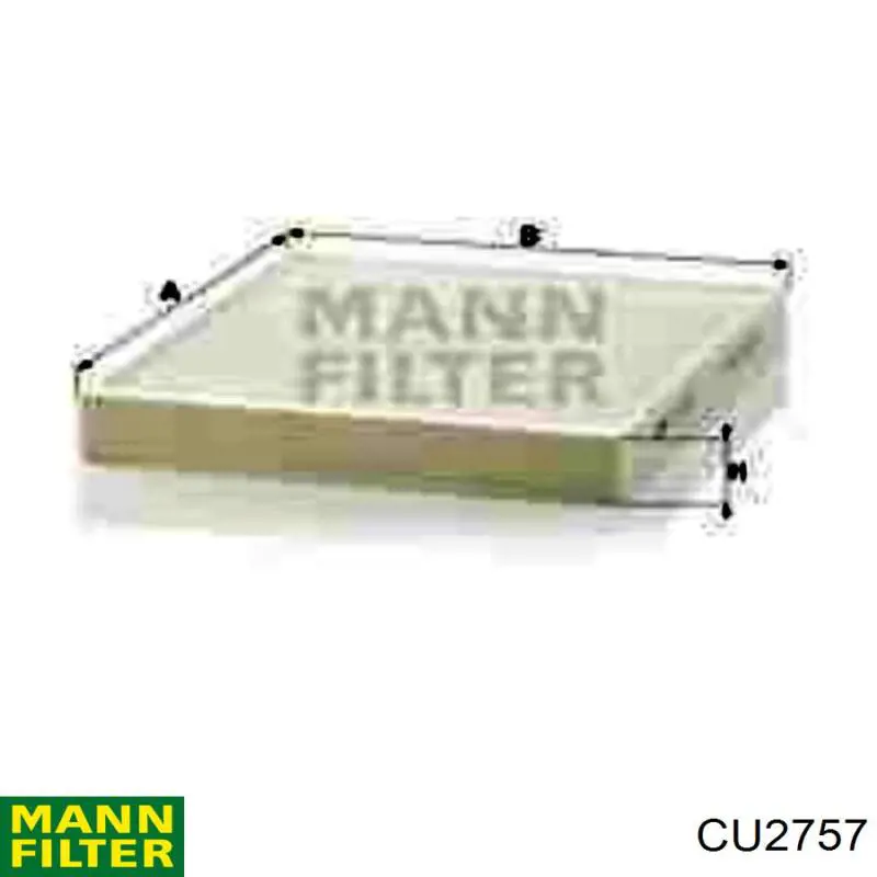 Filtro de habitáculo CU2757 Mann-Filter