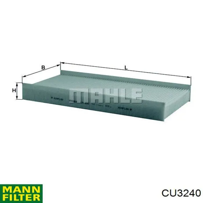 Купить CU3240 Mann-Filter Фильтр салона угольный