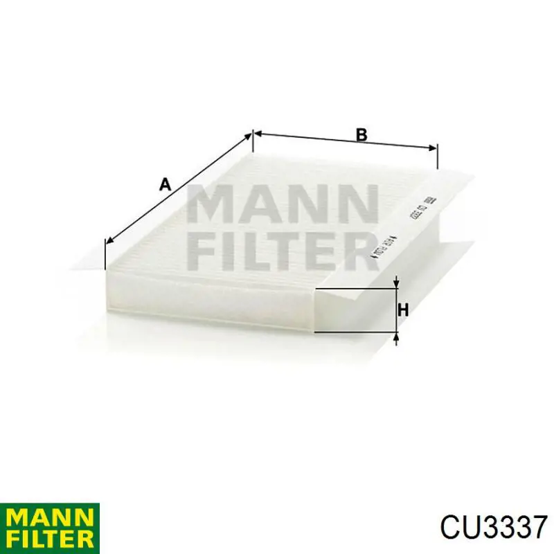 Filtro de habitáculo CU3337 Mann-Filter