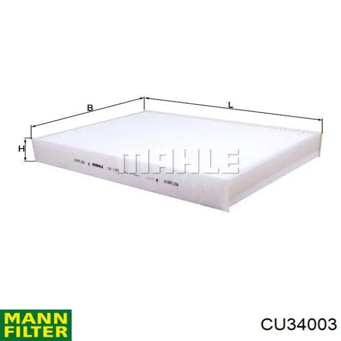 CU34003 Mann-Filter filtro de salão