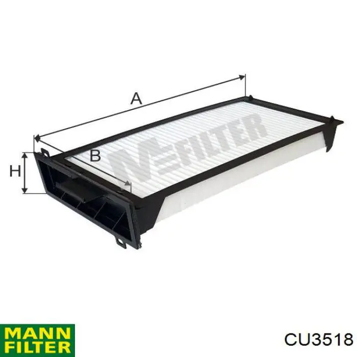 Фільтр салону CU3518 Mann-Filter