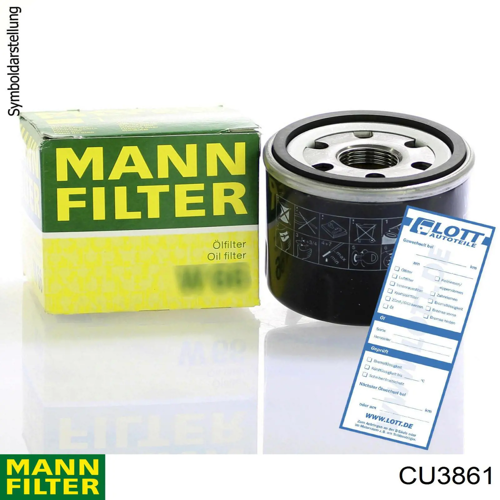 Фильтр салона CU3861 Mann-Filter