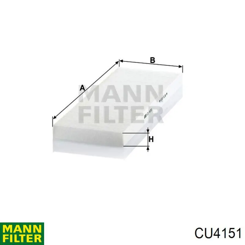 CU4151 Mann-Filter фильтр салона