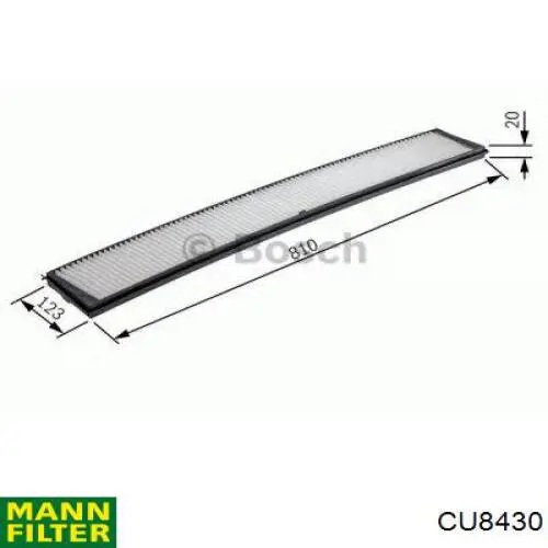 Filtro de habitáculo CU8430 Mann-Filter