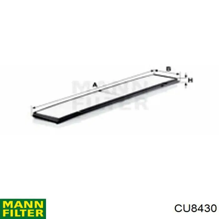 Фильтр воздушный отопителя Mann-Filter CU8430 цена, от 18.28 USD