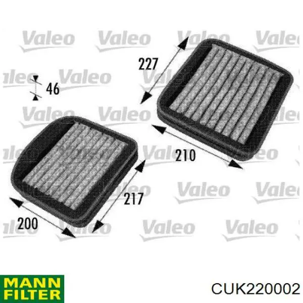 Фильтр воздушный отопителя Mann-Filter CUK220002 цена, от 35.69 USD