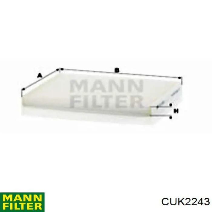 CUK2243 Mann-Filter фильтр салона