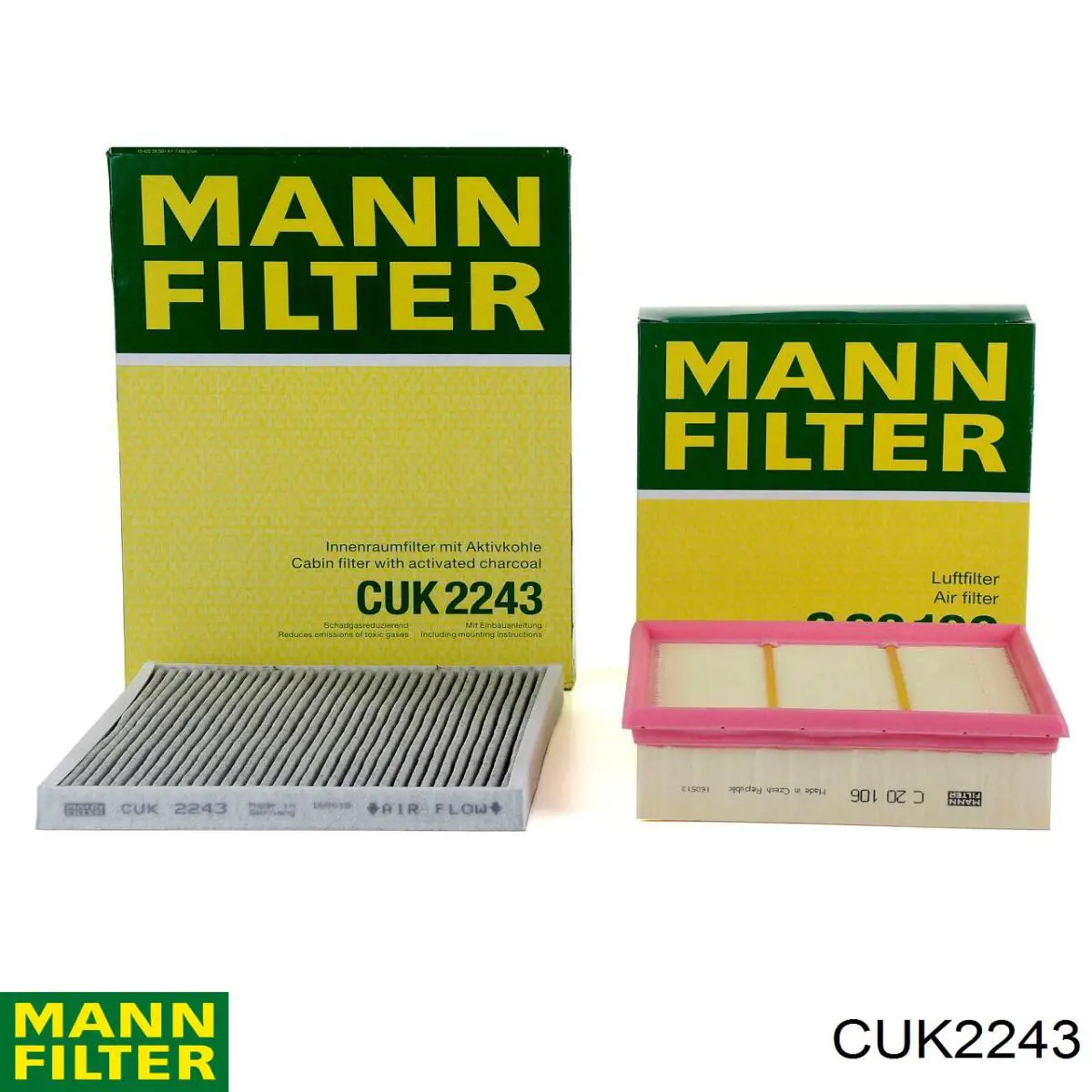Купить CUK2243 Mann-Filter Фильтр салона угольный