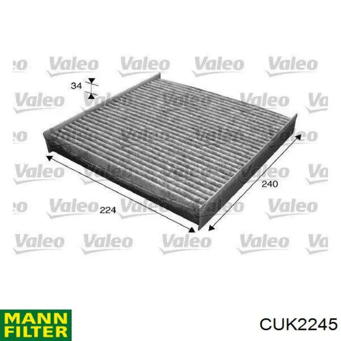 CUK 2245 Mann-Filter фильтр салона