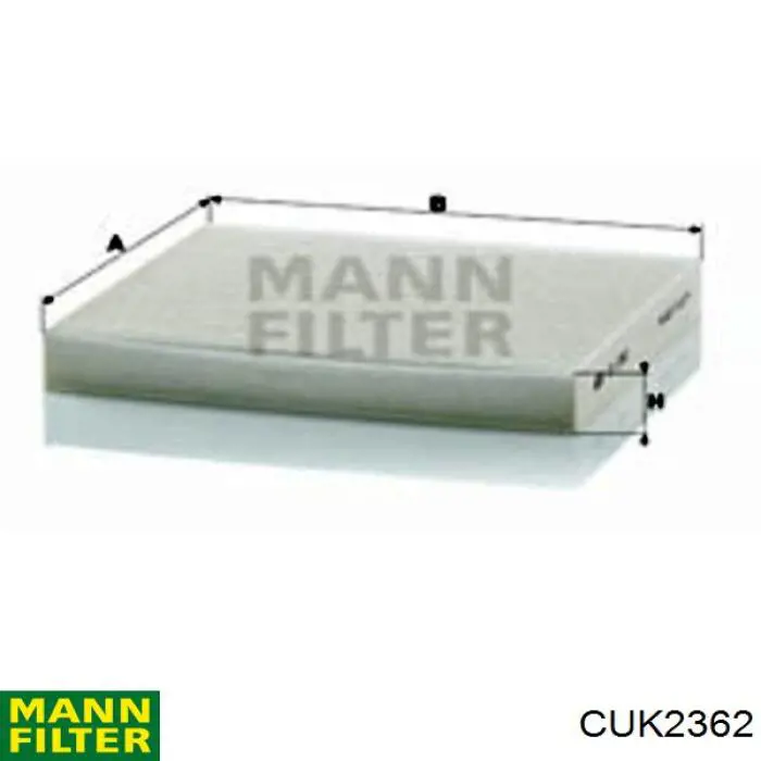 Filtro de habitáculo CUK2362 Mann-Filter
