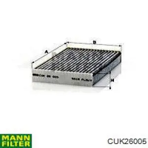 Купить CUK26005 Mann-Filter Фильтр салона угольный