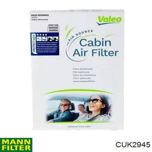 Filtro de habitáculo CUK2945 Mann-Filter