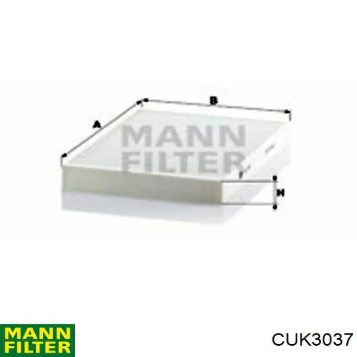 CUK3037 Mann-Filter Внутрисалонный фильтр