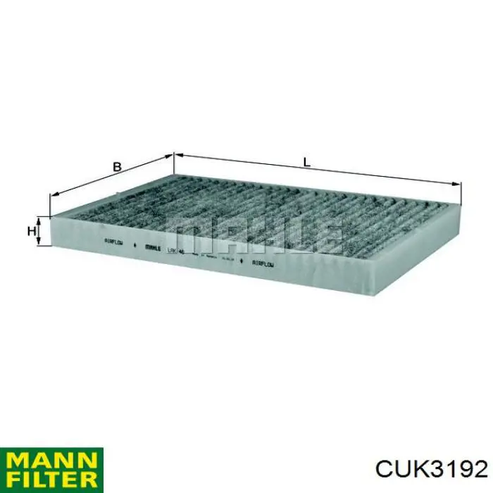 Воздушный фильтр салона Mann-Filter CUK3192