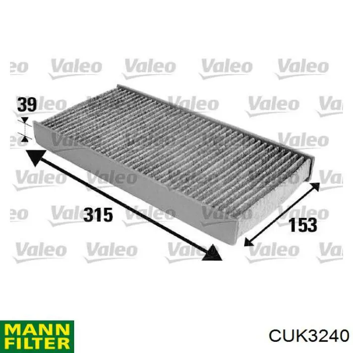 Фильтр салона CUK3240 Mann-Filter