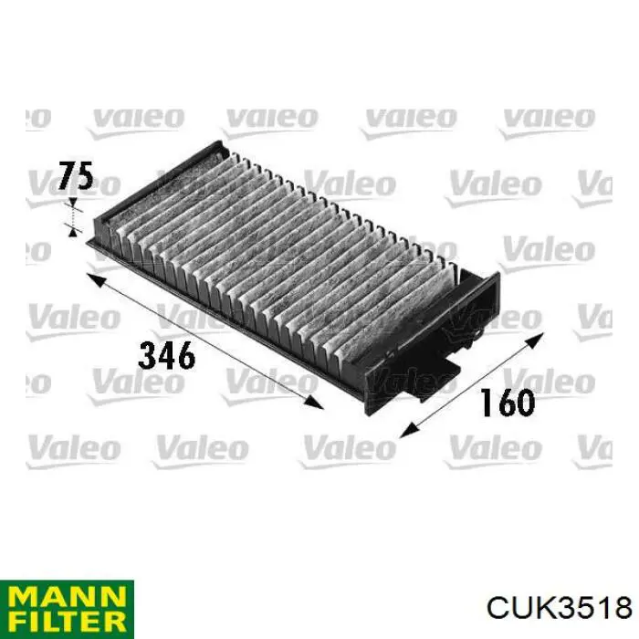 Фильтр салона CUK3518 Mann-Filter