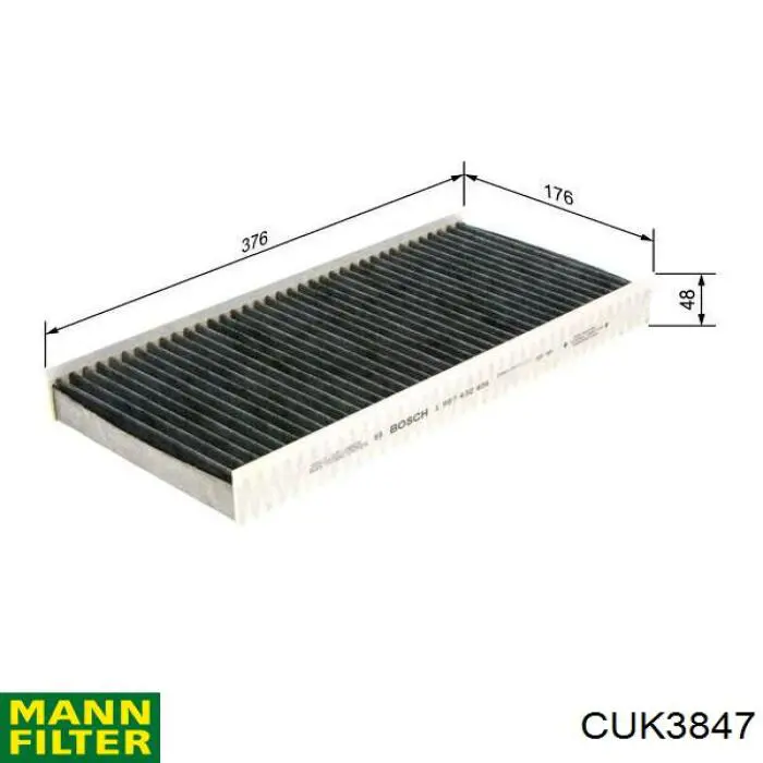 Фильтр салона CUK3847 Mann-Filter
