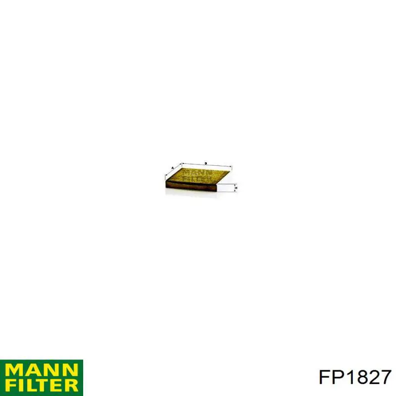Filtro de habitáculo FP1827 Mann-Filter