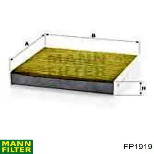 Фильтр салона FP1919 Mann-Filter
